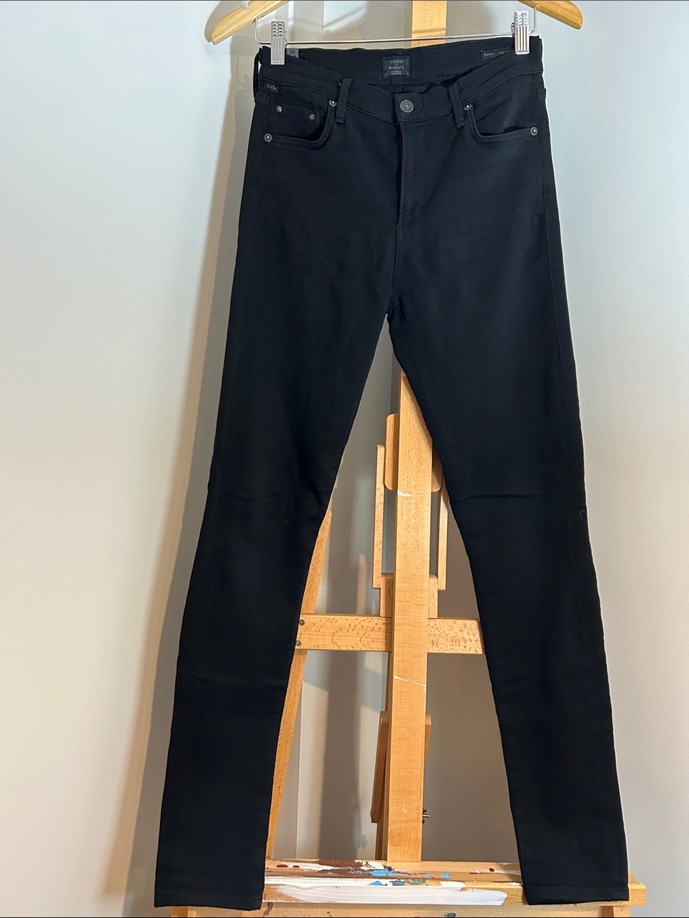 Citizens Of Humanity Rocket High Rise Black Skinny Jeans